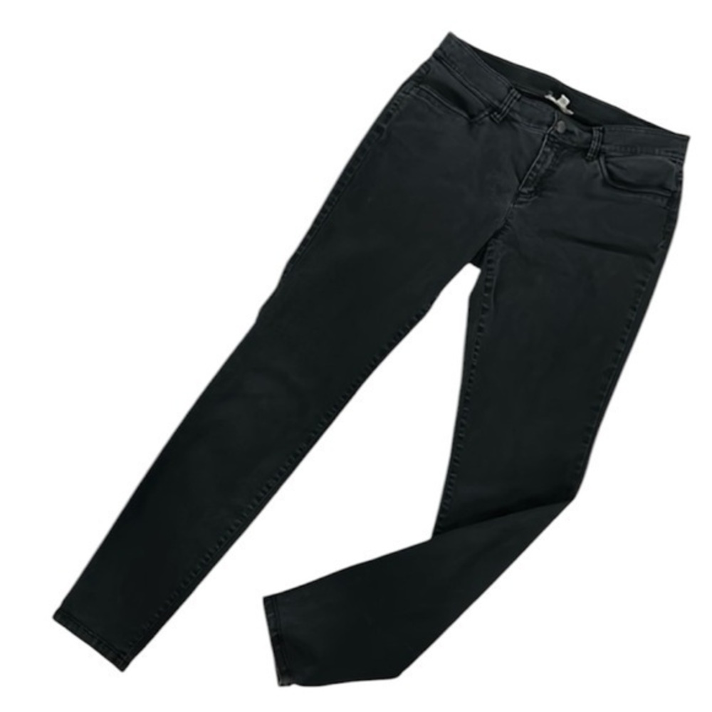 Eileen Fisher size 8 black skinny jeans organic cotton